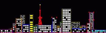 Animated City Skyscraper Skyline Gif Cool