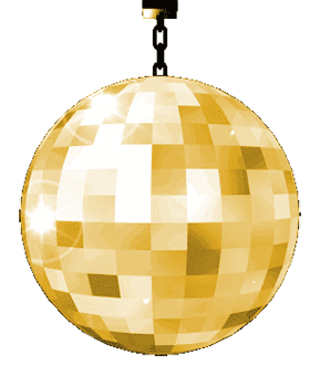 Animated Gold Disco Ball Nice