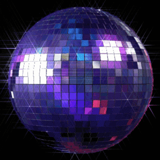 Animated Purple Disco Ball Cool