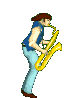 Animated Saxophone Musician