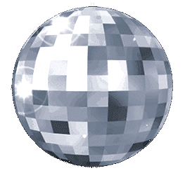 Animated Silver Disco Ball Love