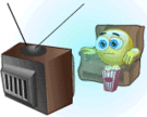 Animated Smiley Watching Tv