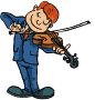 Animated Violin Musician Cute