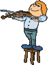 Animated Violin Musician Sweet