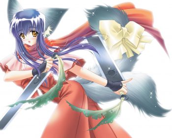Anime Girl Sword Fight Full HD