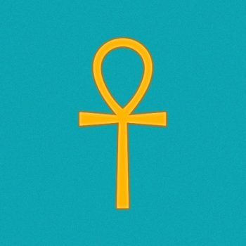 Ankh Symbol Eternal Life Egyptian Gold Turquoise