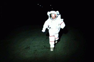Astronaut Clown Running Animation Nice
