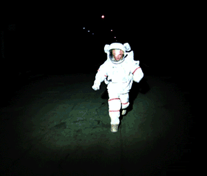 Astronaut Clown Running Animation Nice