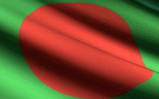 Bangladesh Flag Waving Animated Gif Hot Green