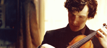 Benedict Cumberbatch Sherlock Playing Violin Gif Cute