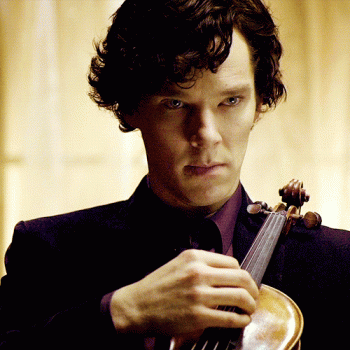 Benedict Cumberbatch Sherlock Playing Violin Gif Sweet