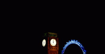 Big Ben London Old Clock Animated Gif
