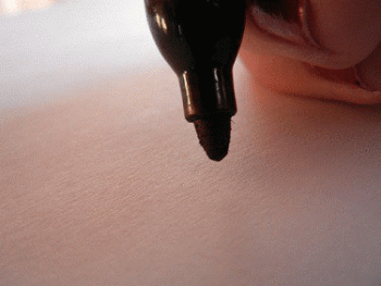 Black Marker Writing Smile Animated Gif