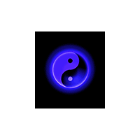 Blue Animated Ying Yang