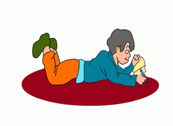 Boy Reading Book Animation