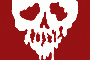 Broken Heart Red Skull Animated Gif
