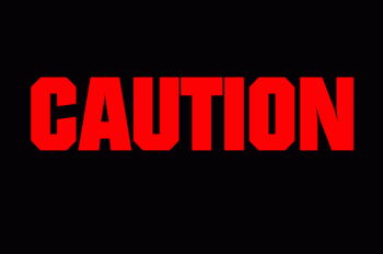 Caution Red Blinking Sign Animated Gif Nice
