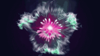 Cool Exploding Pink Heart Animation Gif
