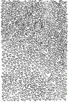 Cute Hand Drawn Black Heart Pattern Animated Gif
