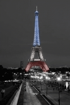 Eiffel Tower French Flag Gif Super