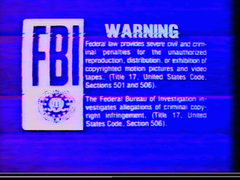 Fbi Vhs Retro Film Warning Animated Gif