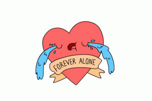 Forever Alone Crying Broken Heart Animated Gif