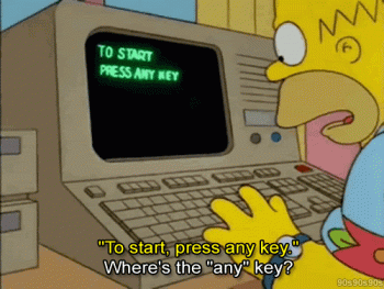 Funny Homer Computer Animated Gif Super HD