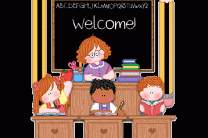 Funny School Teacher Welcome Animated
