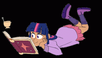 Girl Reading Book Animation Cool Image Moving Image