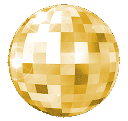 Gold Disco Ball Super
