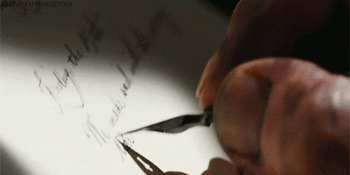 Hanf Caligraphy Writing Pen Close Up Animated Gif
