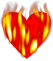 Heart Burning Animation Hot Animate Image