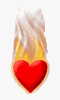 Heart Burning Animation Hot Nice