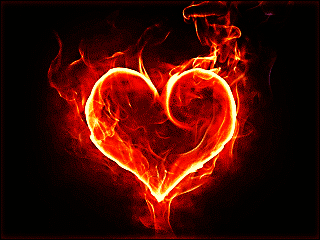 Heart Fire Animation Cool Image HD
