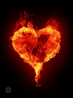Heart Fire Animation Nice Moving Image