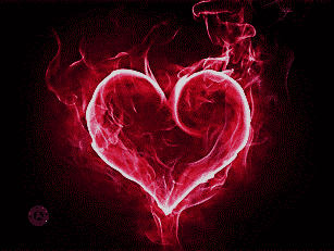 Heart Pink Flame Animation Love Moving Image