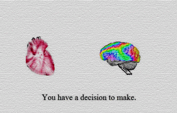 Heart Vs Brain Decision Animated Gif