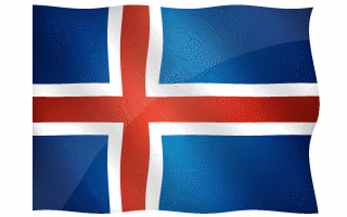 Iceland Flag Waving Animated Gif Super