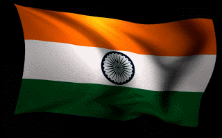 India Flag Waving Animated Gif Love