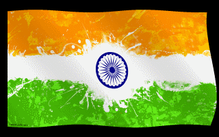 India Flag Waving Animated Gif
