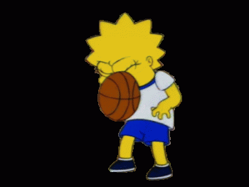 Lisa Simpson Getting Hit By Ball Funny Animated Gif