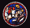 Medieval Glass Knights Decoration Animated