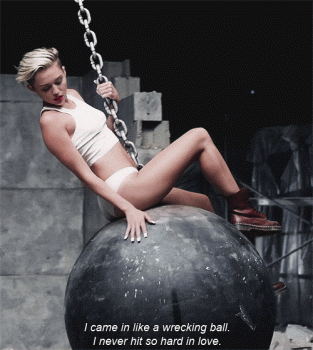 Miley Cyrus Wrecking Ball Animated Gif
