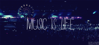 Music Is Life Concert Lightshow Animated Gif