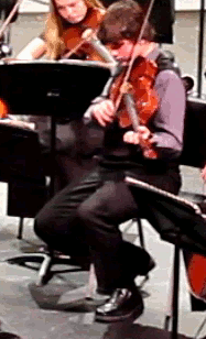 Playing Violing Animated Gif Nice