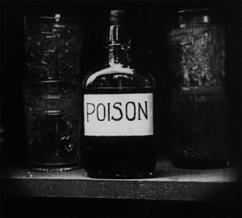 Poison Bottle Retro Black White Animated Gif Nice