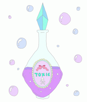 Poison Bottle Toxic Pretty Cartoon Animated Gif