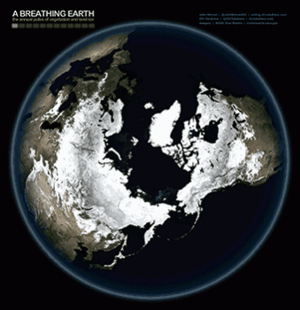 Polar Ice Caps Breathing Earth Animation Cool Image