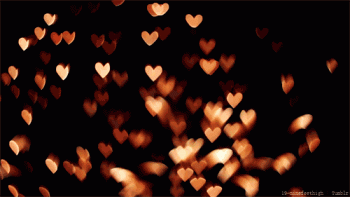 Pretty Fireworks Turn To Hearts Animation Gif