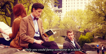 Reading Book Central Park Animated Gif